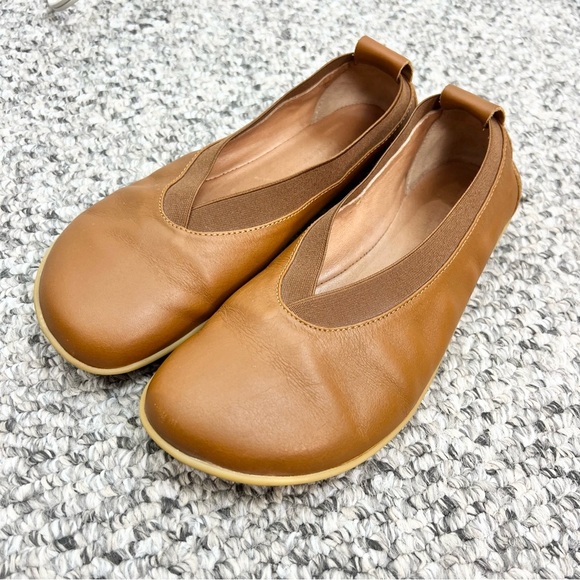 Vivobarefoot Asana Yin Ballerina Brown Leather ballet Flats EU 37 US 6 - Picture 3 of 15